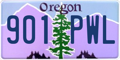 OR license plate 901PWL