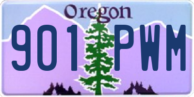 OR license plate 901PWM
