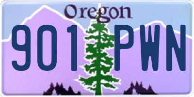 OR license plate 901PWN