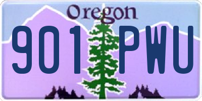 OR license plate 901PWU