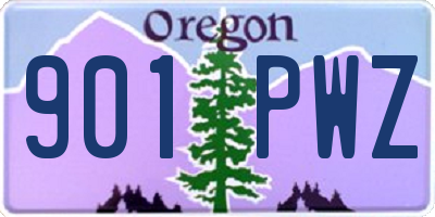 OR license plate 901PWZ