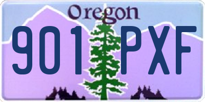 OR license plate 901PXF