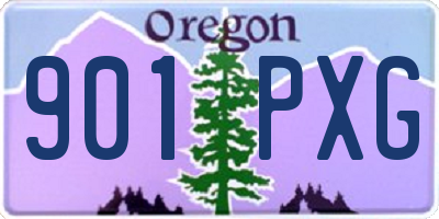 OR license plate 901PXG
