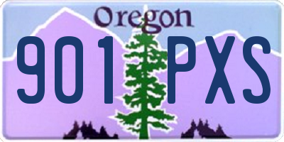 OR license plate 901PXS