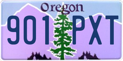 OR license plate 901PXT