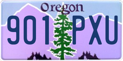 OR license plate 901PXU