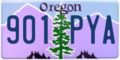 OR license plate 901PYA