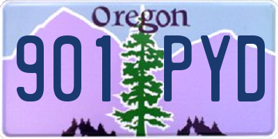OR license plate 901PYD