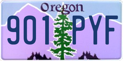 OR license plate 901PYF