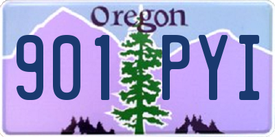 OR license plate 901PYI