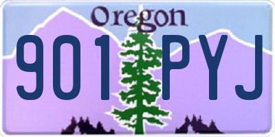 OR license plate 901PYJ