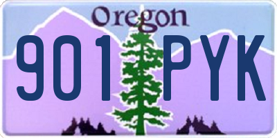 OR license plate 901PYK