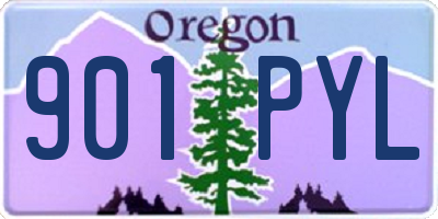 OR license plate 901PYL