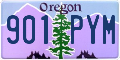 OR license plate 901PYM