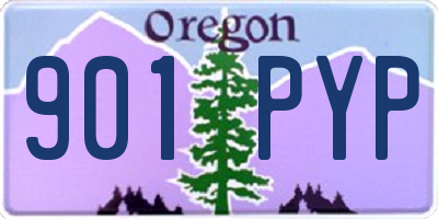 OR license plate 901PYP
