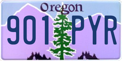 OR license plate 901PYR