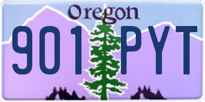 OR license plate 901PYT