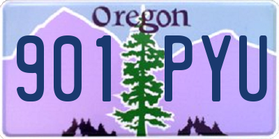 OR license plate 901PYU
