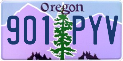 OR license plate 901PYV