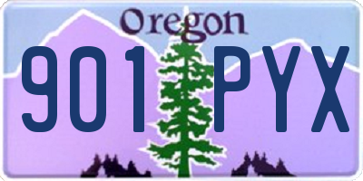OR license plate 901PYX