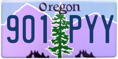 OR license plate 901PYY