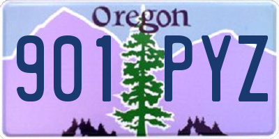 OR license plate 901PYZ