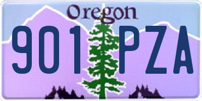 OR license plate 901PZA
