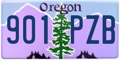 OR license plate 901PZB