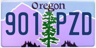 OR license plate 901PZD