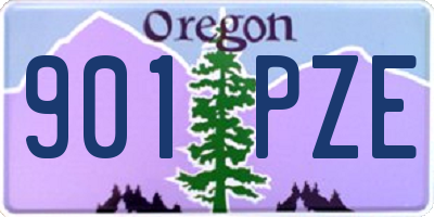 OR license plate 901PZE