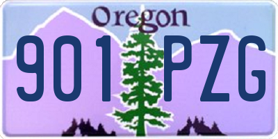 OR license plate 901PZG