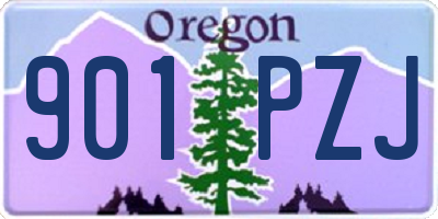 OR license plate 901PZJ
