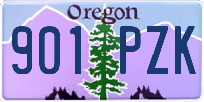 OR license plate 901PZK