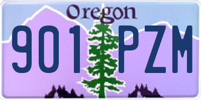 OR license plate 901PZM