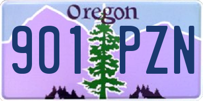 OR license plate 901PZN