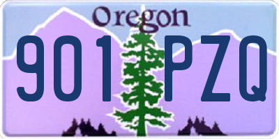 OR license plate 901PZQ
