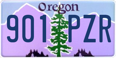 OR license plate 901PZR
