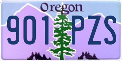 OR license plate 901PZS