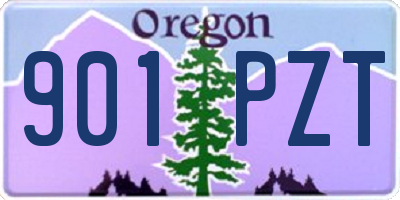 OR license plate 901PZT