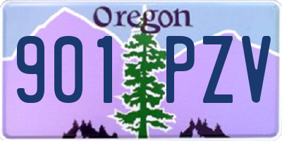 OR license plate 901PZV
