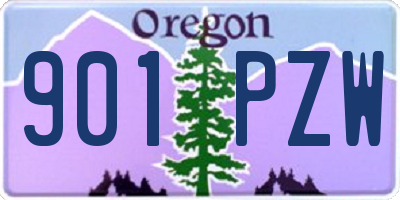 OR license plate 901PZW