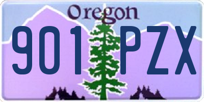 OR license plate 901PZX