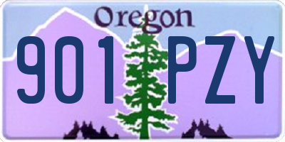 OR license plate 901PZY