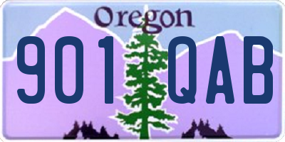 OR license plate 901QAB