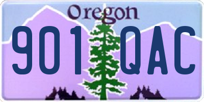 OR license plate 901QAC