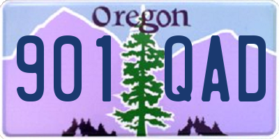 OR license plate 901QAD
