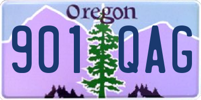 OR license plate 901QAG