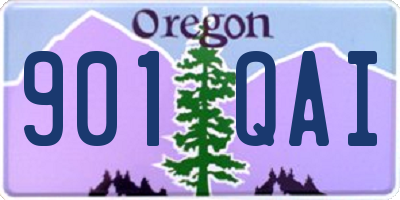 OR license plate 901QAI