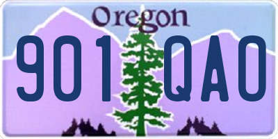OR license plate 901QAO