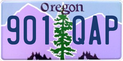OR license plate 901QAP
